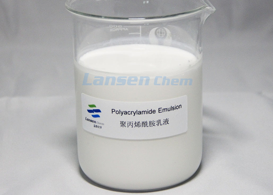 保持フィルター援助のポリアクリルアミドの乳剤の製紙の化学ボール紙の添加物の地方自治体の下水の化学薬品