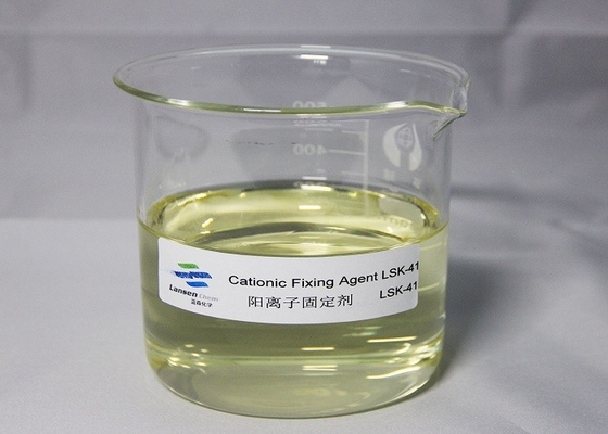 PH 4-7のカチオンの固定代理店の無色の薄い色の粘着性がある液体のこはく色の液体